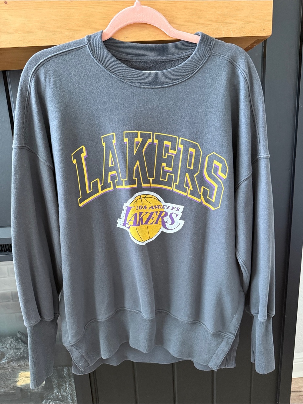 Abercrombie & Fitch Gray Crewneck Sweatshirt long
